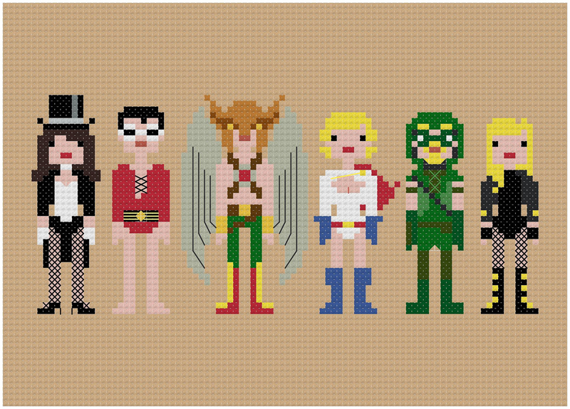 Illustration for article titled I Want All These Impossibly Cool 8-Bit Cross-Stitches